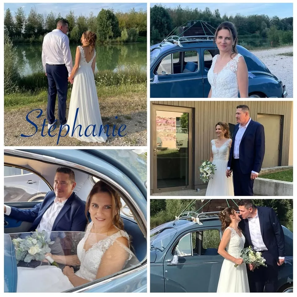 Mariée Stéphanie - Robe rétro Seurre
