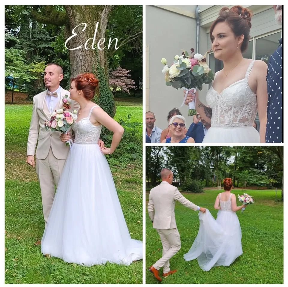 Mariée Eden - Robe bustier romantique