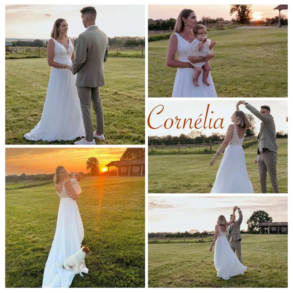 Mariée Cornélia au coucher de soleil